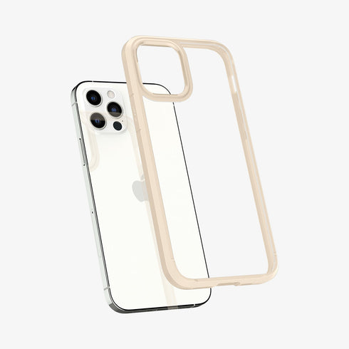 ACS01618 - iPhone 12 Pro Max Case Ultra Hybrid in crystal clear showing the back